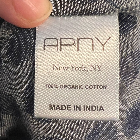 APNY 100% Organic Cotton Polka Dot Button-Up Tunic - Picture 9 of 10